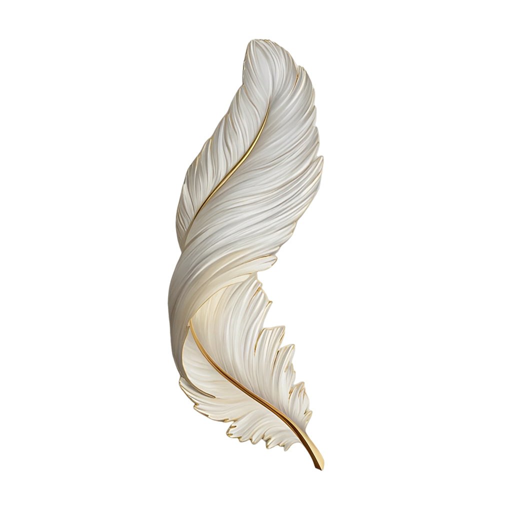 Feather Wall Light Fixtures with Remote Control