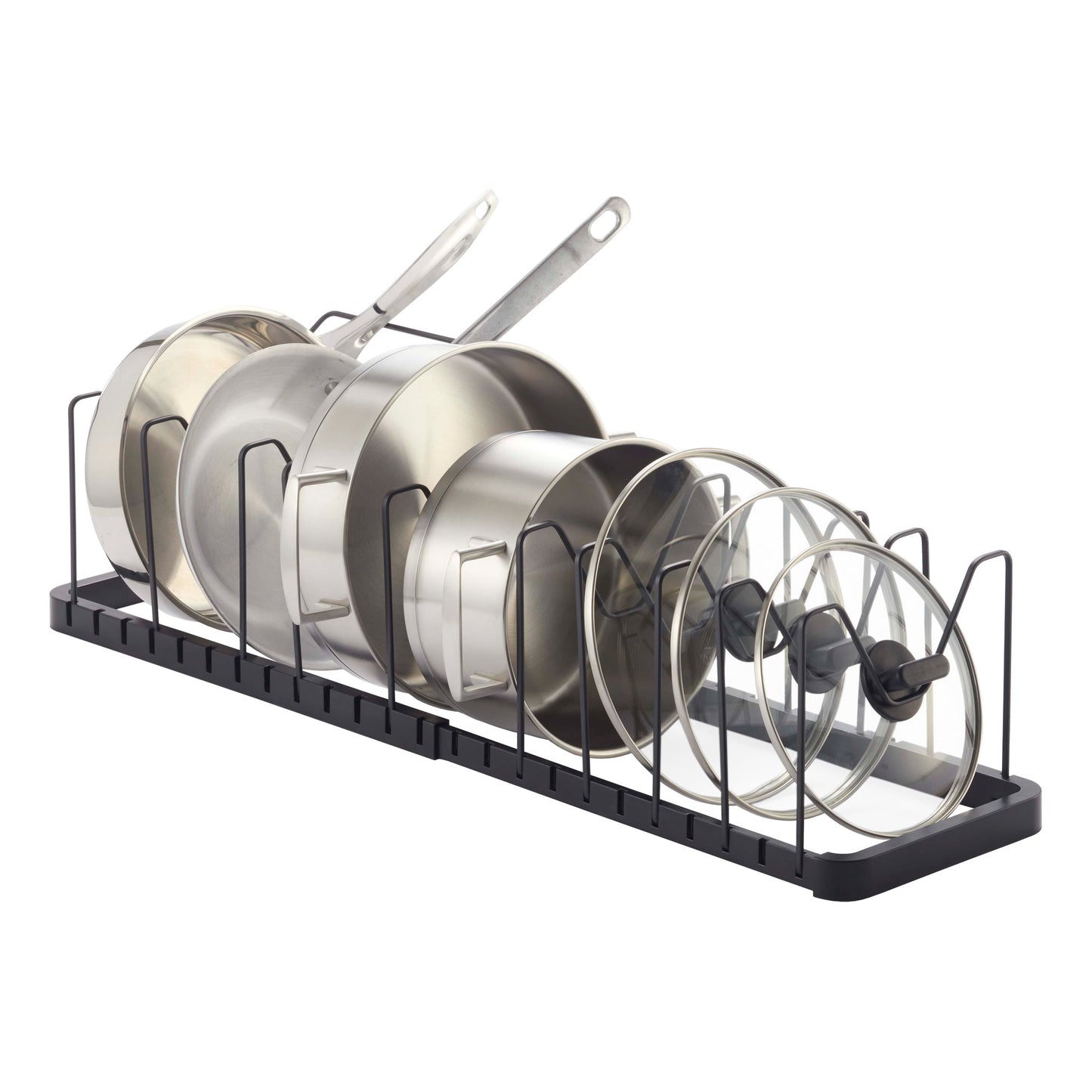 Adjustable Pot, Pan & Lid Organizer