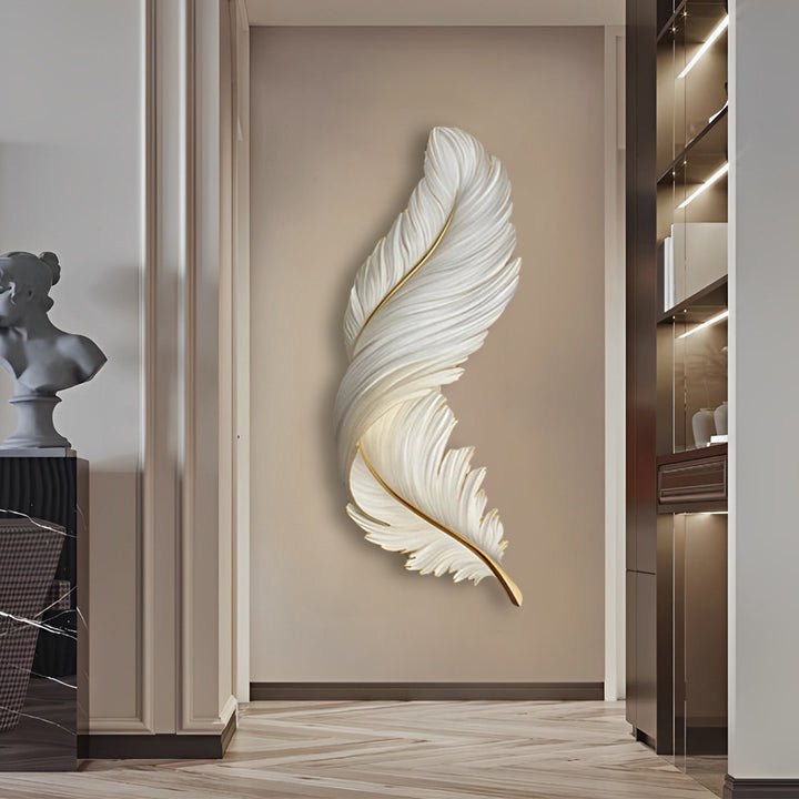 Feather Wall Light Fixtures with Remote Control