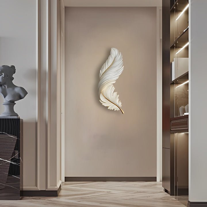 Feather Wall Light Fixtures with Remote Control