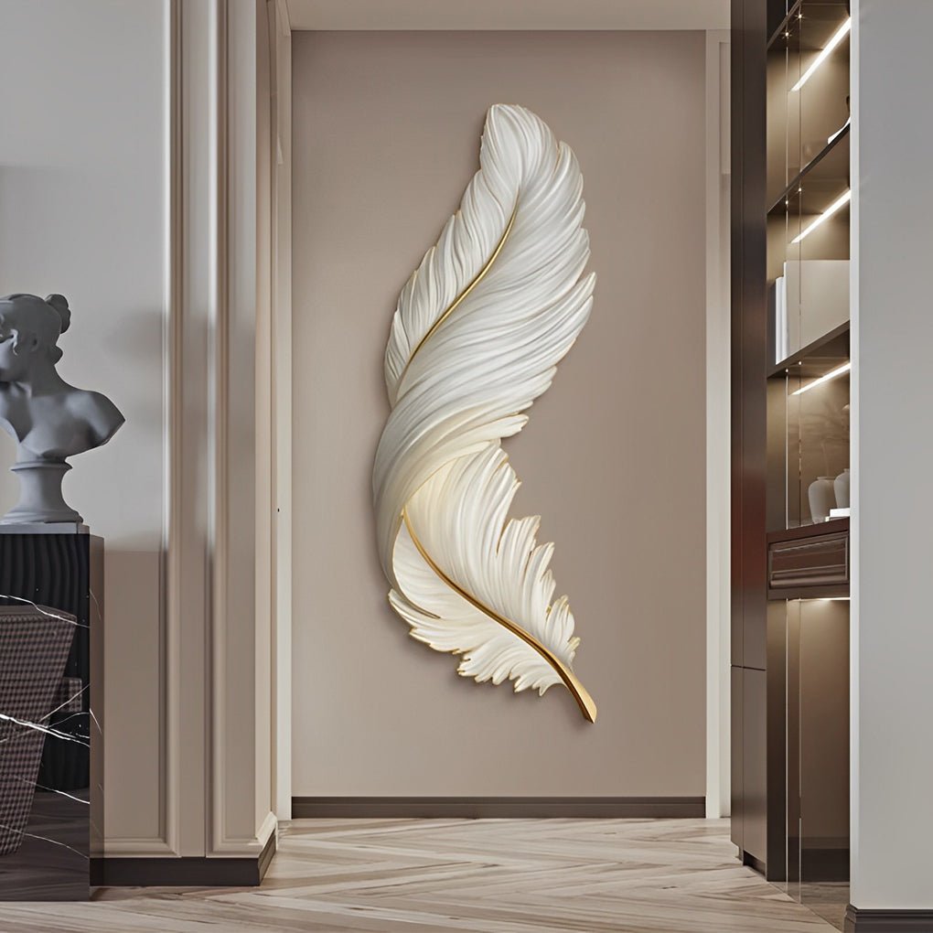 Feather Wall Light Fixtures with Remote Control