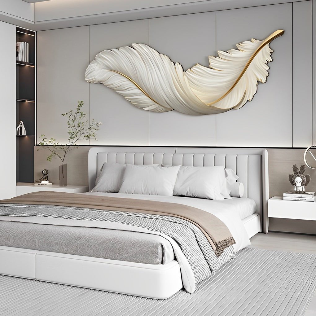 Feather Wall Light Fixtures with Remote Control